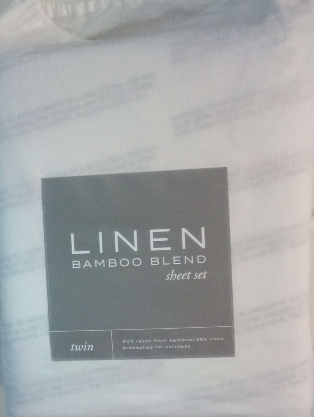 Linden Linen Bamboo Blend Sheet Set NWT $289.99 White 3 Piece Twin